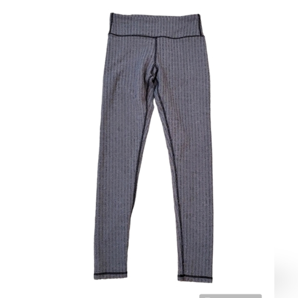 Kyodan Women's Grey Herringbone Leggings‎ Petite Small